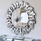 Round Wall Mirror for Living Room Large Elegant Silver Glass Mirror Home Decor